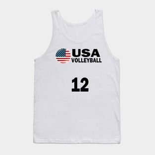 USA Volleyball #12 T-shirt Design Tank Top